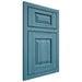 Shiloh Cabinetry Beaded Inset Oxford Hickory Plain Cut Aqua Door