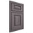 Shiloh Cabinetry Beaded Inset Oxford Hickory Plain Cut Cadet Door