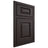 Shiloh Cabinetry Beaded Inset Oxford Poplar Plain Cut Carbon Door