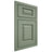 Shiloh Cabinetry Beaded Inset Oxford Poplar Plain Cut Moss Door