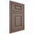 Shiloh Cabinetry Beaded Inset Oxford Poplar Plain Cut River Rock Door