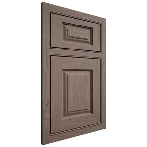 Shiloh Cabinetry Beaded Inset Oxford Poplar Plain Cut River Rock Door