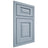 Shiloh Cabinetry Beaded Inset Oxford Poplar Plain Cut Sky Door