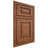 Shiloh Cabinetry Beaded Inset Oxford Red Oak Plain Cut Braun Door