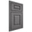 Shiloh Cabinetry Beaded Inset Oxford Red Oak Plain Cut Cadet Door