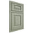 Shiloh Cabinetry Beaded Inset Oxford Red Oak Plain Cut Moss Door