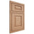 Shiloh Cabinetry Beaded Inset Oxford Red Oak Plain Cut Natural Door