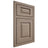 Shiloh Cabinetry Beaded Inset Oxford White Oak Plain Cut Almond Door