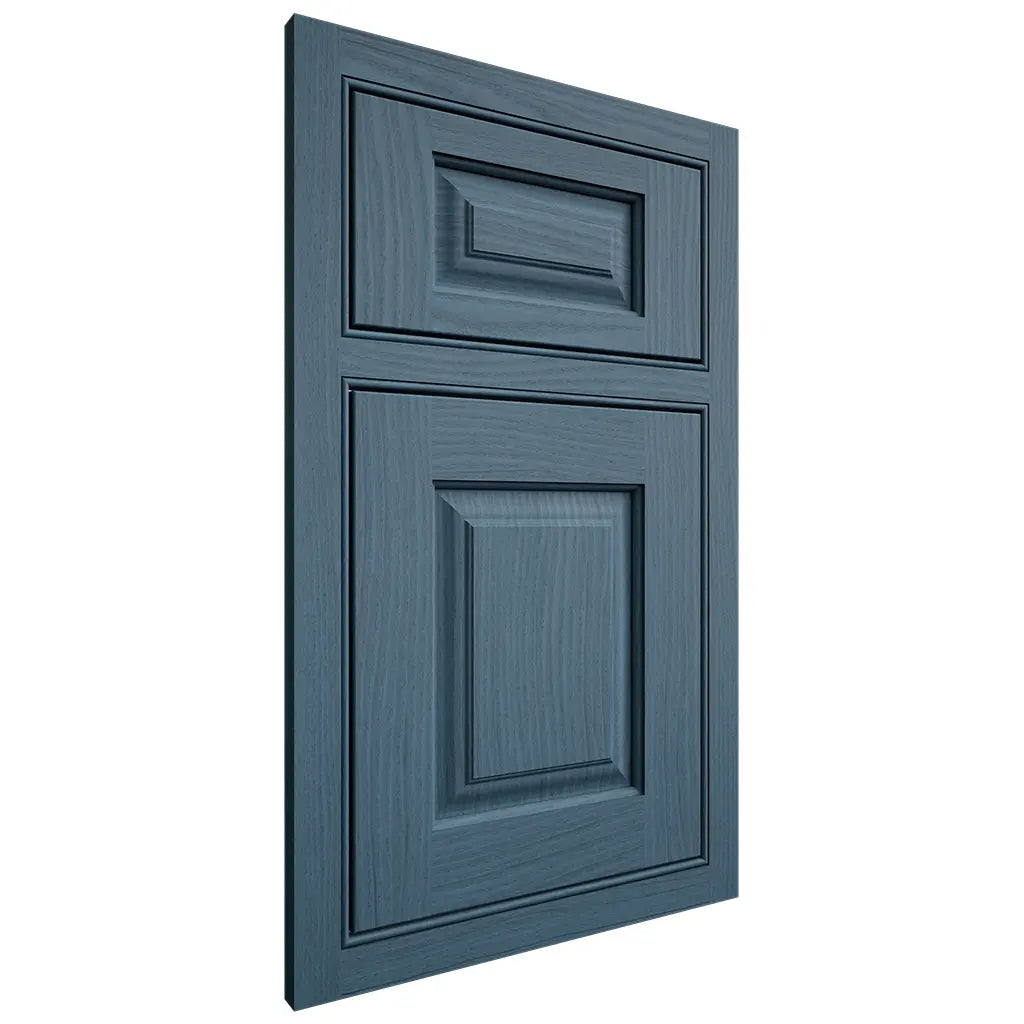 Shiloh Cabinetry Beaded Inset Oxford White Oak Plain Cut Hudson Door
