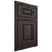 Shiloh Cabinetry Beaded Inset Oxford White Oak Plain Cut Morel Door