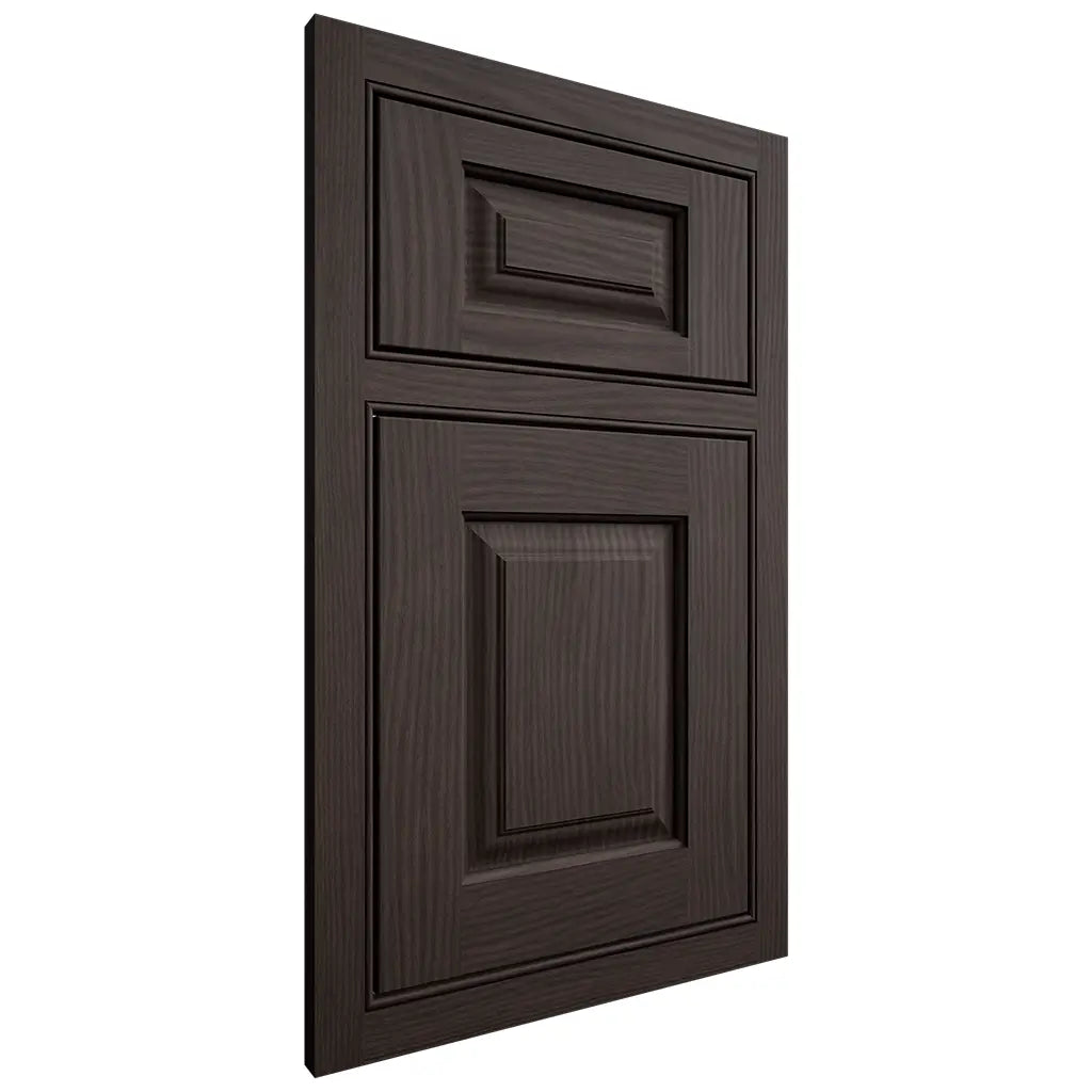 Shiloh Cabinetry Beaded Inset Oxford White Oak Plain Cut Morel Door