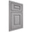 Shiloh Cabinetry Beaded Inset Oxford White Oak Plain Cut Stratus Door