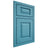Shiloh Cabinetry Beaded Inset Oxford White Oak Quarter Sawn Aqua Door