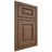Shiloh Cabinetry Beaded Inset Oxford White Oak Quarter Sawn Autumn Door