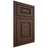 Shiloh Cabinetry Beaded Inset Oxford White Oak Quarter Sawn Braun Door