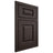 Shiloh Cabinetry Beaded Inset Oxford White Oak Quarter Sawn Morel Door