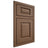 Shiloh Cabinetry Beaded Inset Oxford White Oak Rift Cut Autumn Door