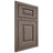 Shiloh Cabinetry Beaded Inset Oxford White Oak Rift Cut Clay Door