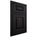 Shiloh Cabinetry Beaded Inset Oxford White Oak Rift Cut Ink Door