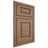 Shiloh Cabinetry Beaded Inset Oxford White Oak Rift Cut Medium Door