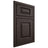 Shiloh Cabinetry Beaded Inset Oxford White Oak Rift Cut Morel Door