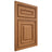 Shiloh Cabinetry Beaded Inset Portland Alder Plain Cut Caramel Door