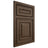 Shiloh Cabinetry Beaded Inset Portland Alder Plain Cut Caviar Door