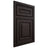 Shiloh Cabinetry Beaded Inset Portland Alder Plain Cut Espresso Door