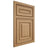 Shiloh Cabinetry Beaded Inset Portland Alder Plain Cut Natural Door
