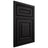 Shiloh Cabinetry Beaded Inset Portland Cherry Plain Cut Espresso Door