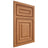 Shiloh Cabinetry Beaded Inset Portland Cherry Plain Cut Medium Door