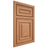 Shiloh Cabinetry Beaded Inset Portland Cherry Plain Cut Natural Door