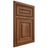Shiloh Cabinetry Beaded Inset Portland Hickory Plain Cut Burnt Sugar Door