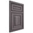 Shiloh Cabinetry Beaded Inset Portland Hickory Plain Cut Cadet Door