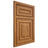 Shiloh Cabinetry Beaded Inset Portland Hickory Plain Cut Medium Door