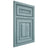 Shiloh Cabinetry Beaded Inset Portland Hickory Plain Cut Sky Door