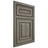 Shiloh Cabinetry Beaded Inset Portland Hickory Plain Cut Thyme Door