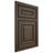 Shiloh Cabinetry Beaded Inset Portland Maple Plain Cut Perfect Brown Door