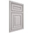 Shiloh Cabinetry Beaded Inset Portland Paintable Light French Gray Door