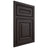 Shiloh Cabinetry Beaded Inset Portland Poplar Plain Cut Carbon Door