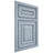 Shiloh Cabinetry Beaded Inset Portland Poplar Plain Cut Sky Door
