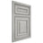 Shiloh Cabinetry Beaded Inset Portland Poplar Plain Cut Stratus Door