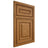 Shiloh Cabinetry Beaded Inset Portland Red Oak Plain Cut Autumn Door