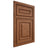 Shiloh Cabinetry Beaded Inset Portland Red Oak Plain Cut Braun Door
