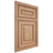 Shiloh Cabinetry Beaded Inset Portland Red Oak Plain Cut Natural Door
