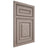 Shiloh Cabinetry Beaded Inset Portland Red Oak Plain Cut Sterling Door