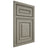 Shiloh Cabinetry Beaded Inset Portland Red Oak Plain Cut Thyme Door