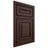 Shiloh Cabinetry Beaded Inset Portland Walnut Plain Cut Bison Door