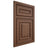 Shiloh Cabinetry Beaded Inset Portland Walnut Plain Cut Natural Door