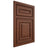 Shiloh Cabinetry Beaded Inset Portland Walnut Plain Cut Rye Door